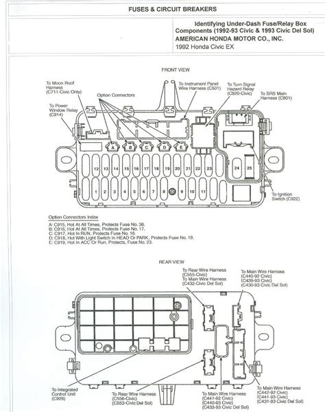 1992 honda civic fuse box wiring diagram 